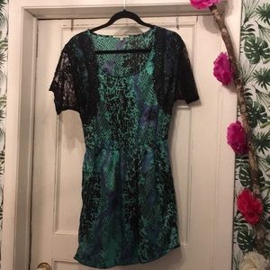 Collective concepts Green Dress Sz S .